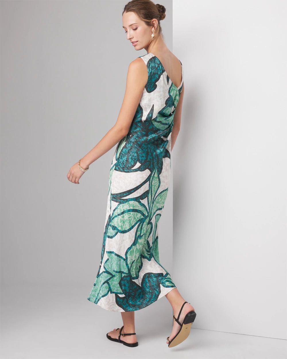 Floral slip dress clearance